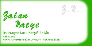 zalan matye business card
